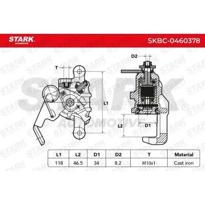 Brake Caliper Stark SKBC-0460378 SKBC-0460378 - photo 5