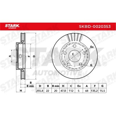 Brake Disc Stark SKBD-0020353 SKBD-0020353 - photo 8