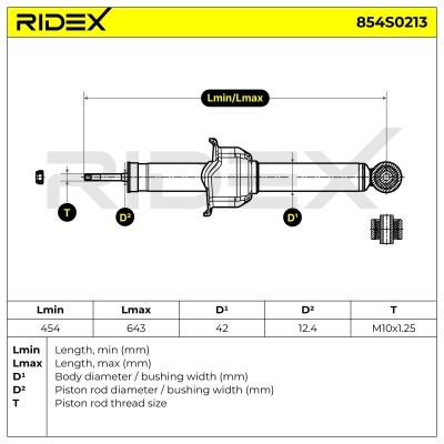 Shock Absorber RIDEX 854S0213 854S0213 - photo 8