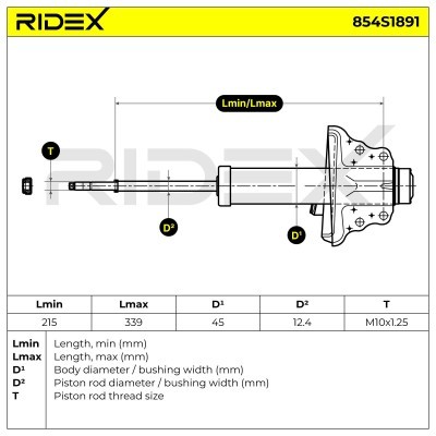 Shock Absorber RIDEX 854S1891 854S1891 - photo 6