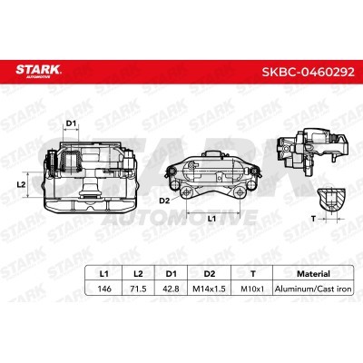 Brake Caliper Stark SKBC-0460292 SKBC-0460292 - photo 6