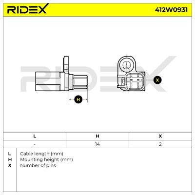 ABS Sensor RIDEX 412W0931 412W0931 - photo 6
