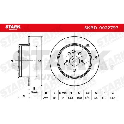 Brake Disc Stark SKBD-0022797 SKBD-0022797 - photo 3