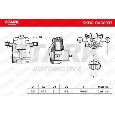 Brake Caliper Stark SKBC-0460993 SKBC-0460993 - photo 6