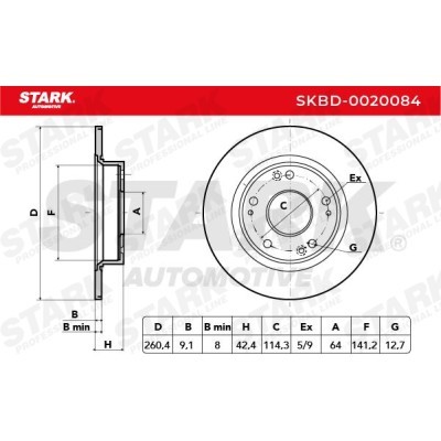 Brake Disc Stark SKBD-0020084 SKBD-0020084 - photo 5