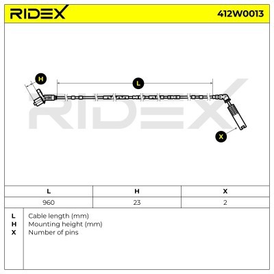 ABS Sensor RIDEX 412W0013 412W0013 - photo 6
