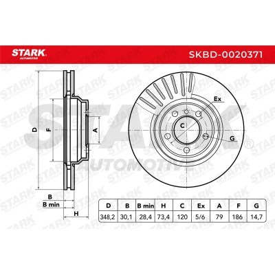 Brake Disc Stark SKBD-0020371 SKBD-0020371 - photo 5