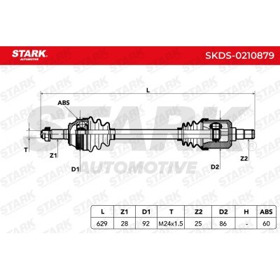 Drive Shaft Stark SKDS-0210879 SKDS-0210879 - photo 7