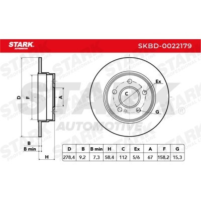 Brake Disc Stark SKBD-0022179 SKBD-0022179 - photo 8