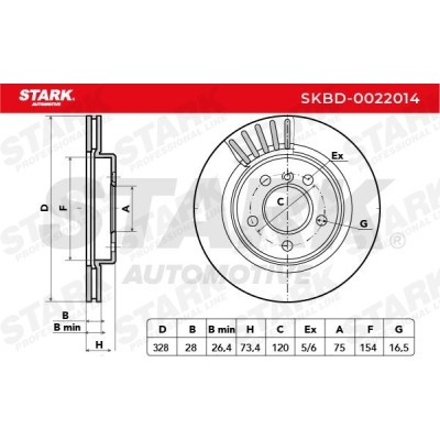 Brake Disc Stark SKBD-0022014 SKBD-0022014 - photo 7