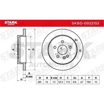 Brake Disc Stark SKBD-0022152 SKBD-0022152 - photo 5
