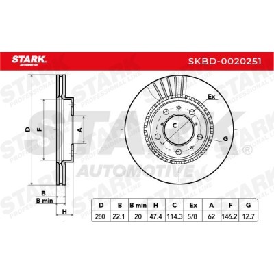 Brake Disc Stark SKBD-0020251 SKBD-0020251 - photo 5