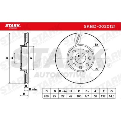Brake Disc Stark SKBD-0020121 SKBD-0020121 - photo 5