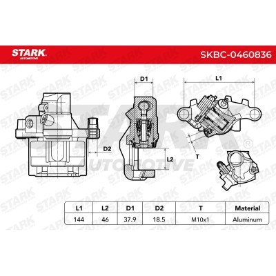 Brake Caliper Stark SKBC-0460836 SKBC-0460836 - photo 6