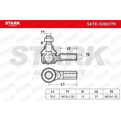 Tie Rod End Stark SKTE-0280179 SKTE-0280179 - photo 3
