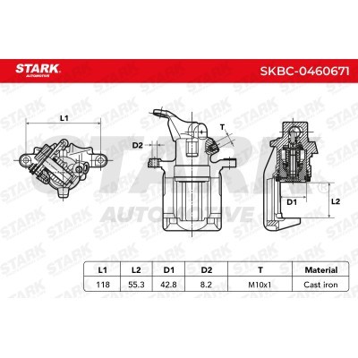 Brake Caliper Stark SKBC-0460671 SKBC-0460671 - photo 6