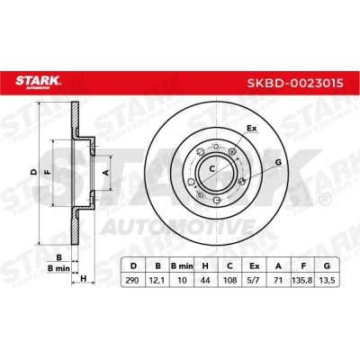 Brake Disc Stark SKBD-0023015 SKBD-0023015 - photo 3