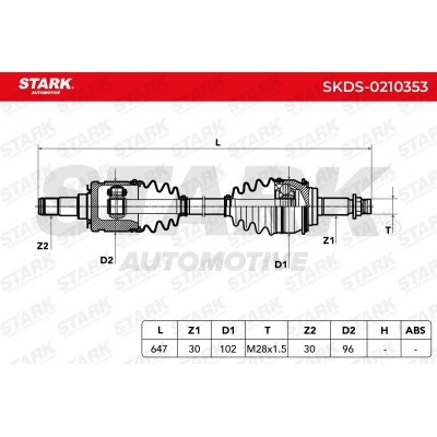 Drive Shaft Stark SKDS-0210353 SKDS-0210353 - photo 6