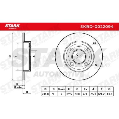 Brake Disc Stark SKBD-0022094 SKBD-0022094 - photo 5