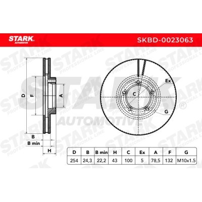 Brake Disc Stark SKBD-0023063 SKBD-0023063 - photo 4