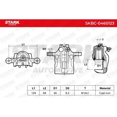 Brake Caliper Stark SKBC-0460123 SKBC-0460123 - photo 4