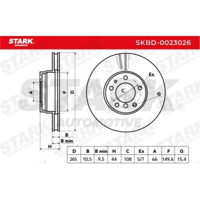 Brake Disc Stark SKBD-0023026 SKBD-0023026 - photo 5