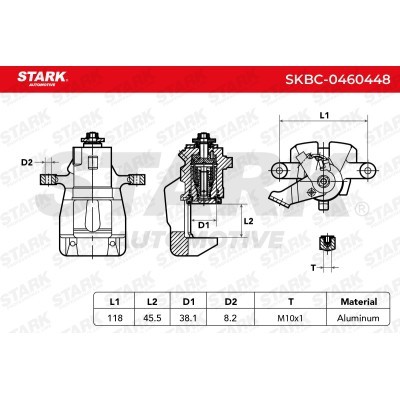 Brake Caliper Stark SKBC-0460448 SKBC-0460448 - photo 5