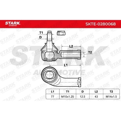 Tie Rod End Stark SKTE-0280068 SKTE-0280068 - photo 5