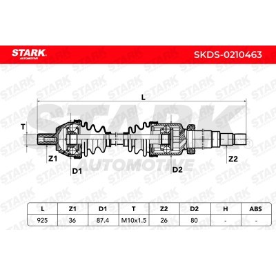 Drive Shaft Stark SKDS-0210463 SKDS-0210463 - photo 6
