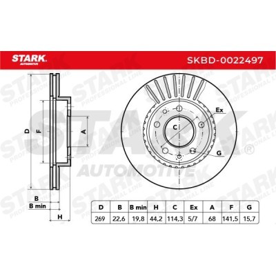 Brake Disc Stark SKBD-0022497 SKBD-0022497 - photo 4