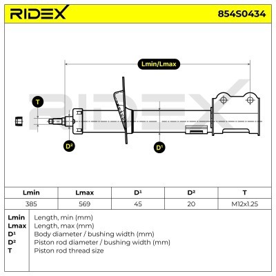 Shock Absorber RIDEX 854S0434 854S0434 - photo 6
