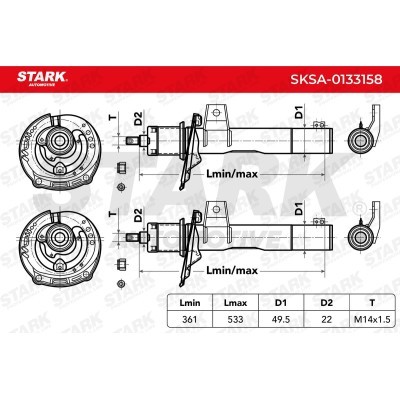 Shock Absorber Stark SKSA-0133158 SKSA-0133158 - photo 4