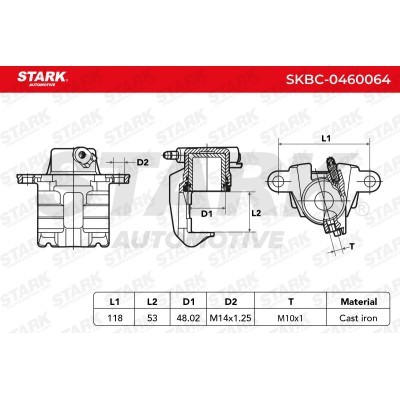 Brake Caliper Stark SKBC-0460064 SKBC-0460064 - photo 4