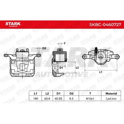 Brake Caliper Stark SKBC-0460727 SKBC-0460727 - photo 3