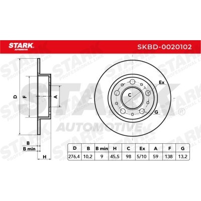 Brake Disc Stark SKBD-0020102 SKBD-0020102 - photo 5