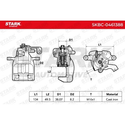 Brake Caliper Stark SKBC-0461388 SKBC-0461388 - photo 7