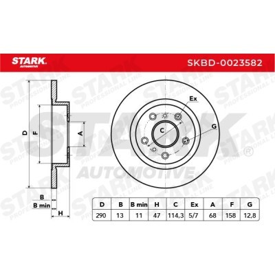 Brake Disc Stark SKBD-0023582 SKBD-0023582 - photo 3