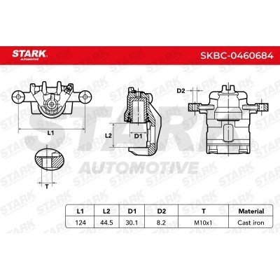Brake Caliper Stark SKBC-0460684 SKBC-0460684 - photo 5
