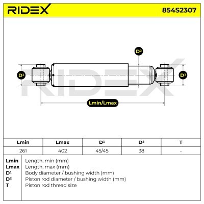 Shock Absorber RIDEX 854S2307 854S2307 - photo 6