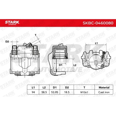 Brake Caliper Stark SKBC-0460080 SKBC-0460080 - photo 4