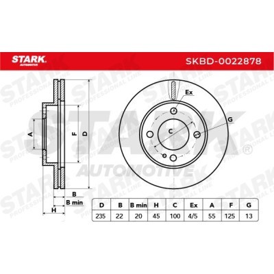 Brake Disc Stark SKBD-0022878 SKBD-0022878 - photo 4