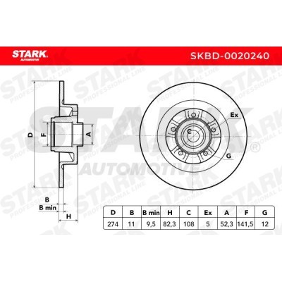 Brake Disc Stark SKBD-0020240 SKBD-0020240 - photo 5