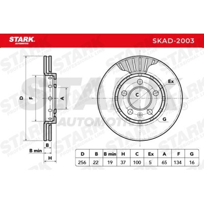 Brake Disc Stark SKAD-2003 SKAD-2003 - photo 5