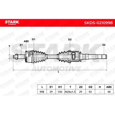 Drive Shaft Stark SKDS-0210998 SKDS-0210998 - photo 12