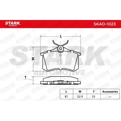Brake Pads Set Stark SKAD-1023 SKAD-1023 - photo 4