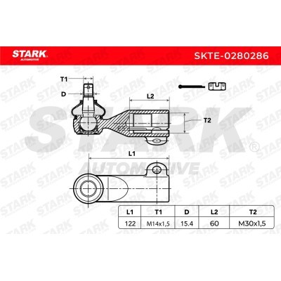 Tie Rod End Stark SKTE-0280286 SKTE-0280286 - photo 5