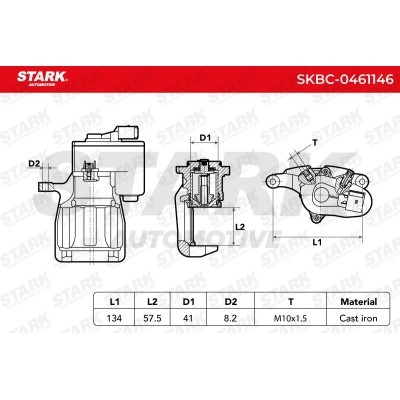 Brake Caliper Stark SKBC-0461146 SKBC-0461146 - photo 7