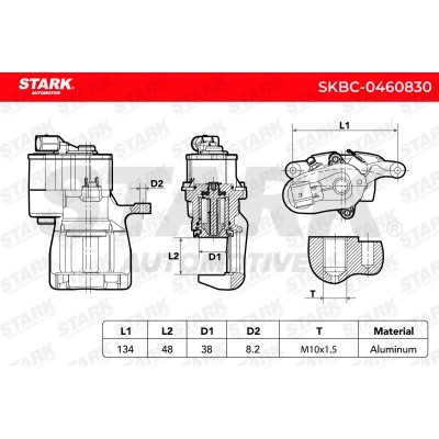 Brake Caliper Stark SKBC-0460830 SKBC-0460830 - photo 6
