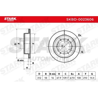 Brake Disc Stark SKBD-0023606 SKBD-0023606 - photo 6