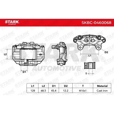 Brake Caliper Stark SKBC-0460068 SKBC-0460068 - photo 3